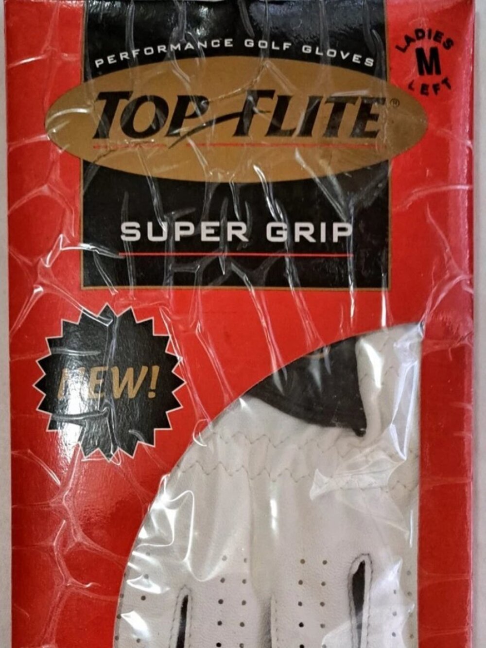 Top Flight Super Grip Performance Golf Glove Ladies M Left